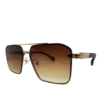 Golden Metal Frame Cartier Sunglasses - Image 6