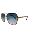Golden Metal Frame Burberry Sunglasses - Image 3